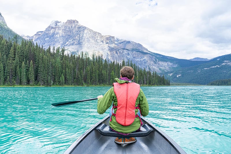 Kayaking in the wilderness